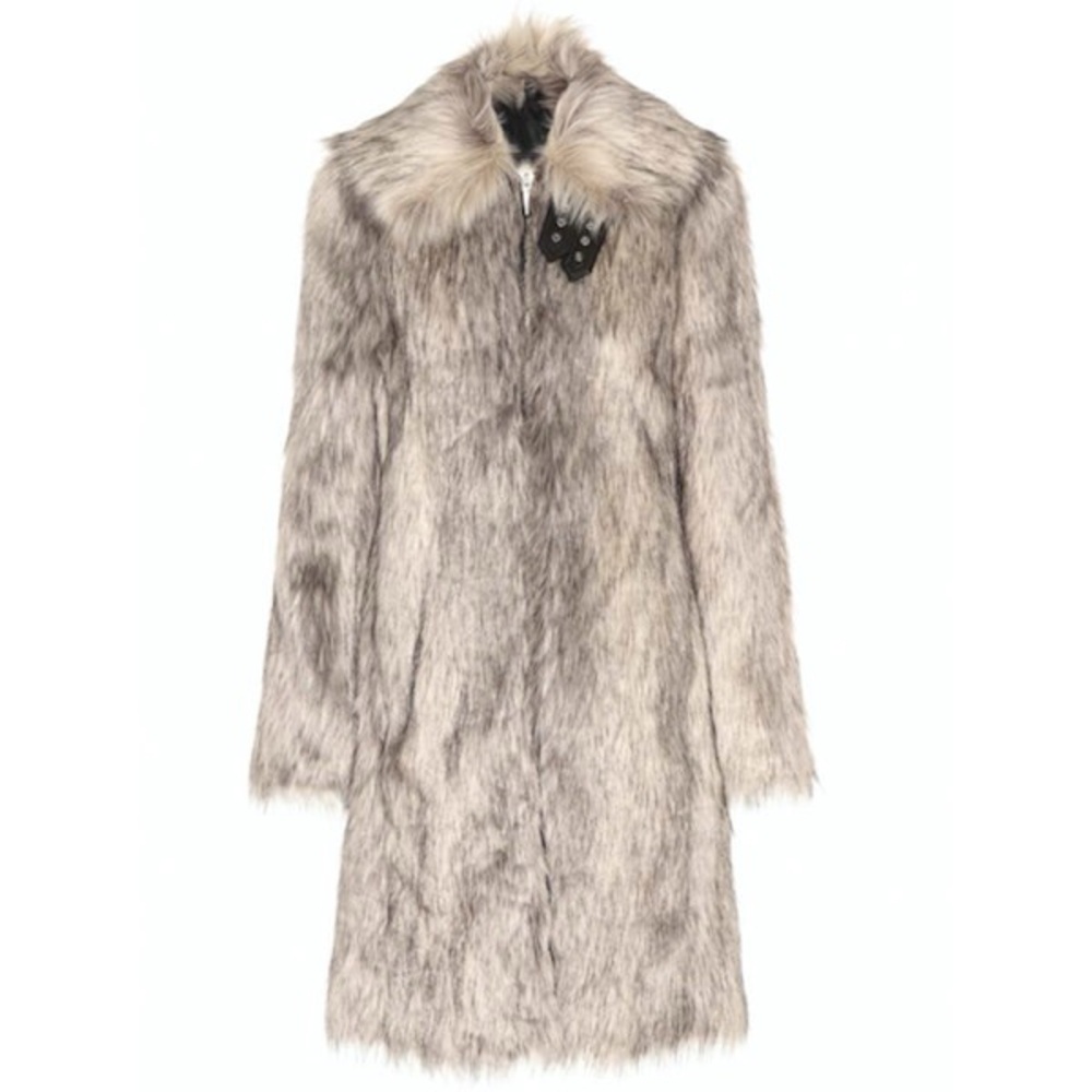Helmut Lang Faux Fur Coat Size Medium NWOT